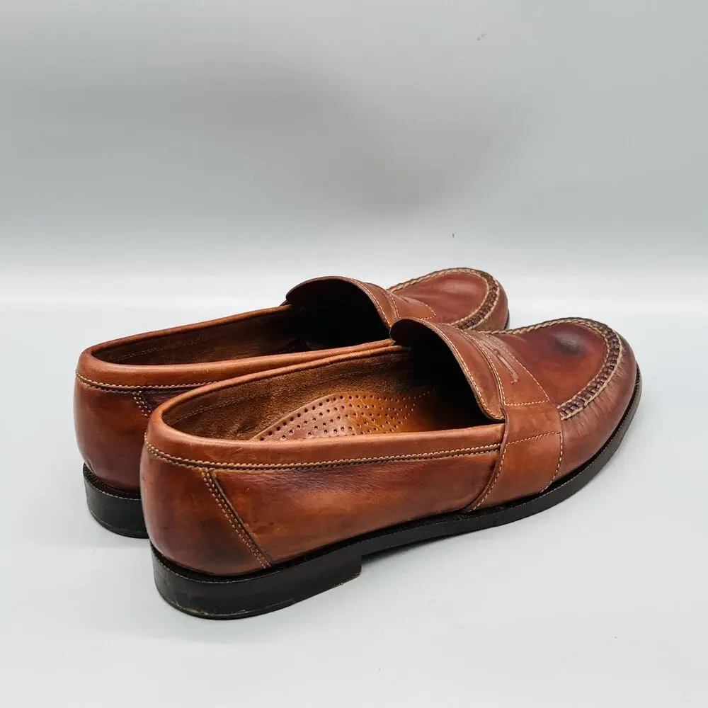 Cole Haan Shoes Men 11.5 Brown Leather Penny Loafers Slip On Dress Oxford Casual